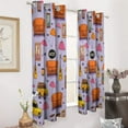 thumbnail image 3 of Pet Cafe Vibes Pattern 2pcs Blackout Curtains For Living Room Bedroom Grommet Top Window Set for Left And Right Biparting Open, 3 of 6