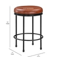 thumbnail image 3 of Caramel Color & Rounded Feet / Backless Stool for Counter, 3 of 5