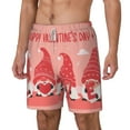 thumbnail image 2 of Balery Gnomes Hold The Letters LOVE Mens Swim Trunks Swim Shorts for Men Quick Dry Inseam Beach Shorts with Compression Liner Pocket-XX-Large, 2 of 9