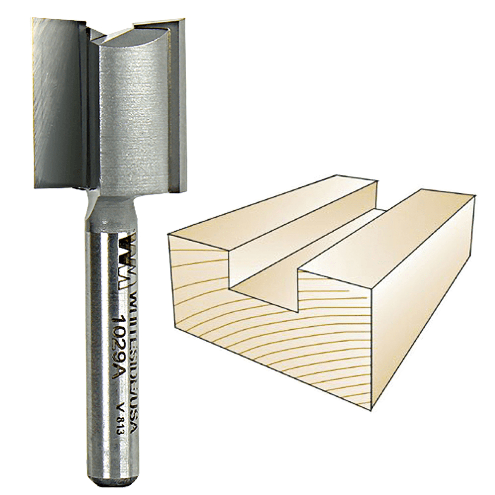 Whiteside Router Bits 1029A Straight Bit with 23/32Inch Cutting
