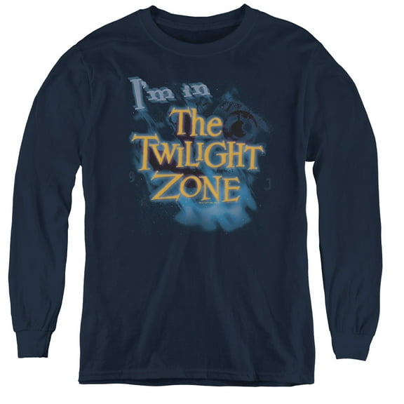 Twilight Zone Im In The Twilight Zone Youth Long Sleeve T-Shirt Navy