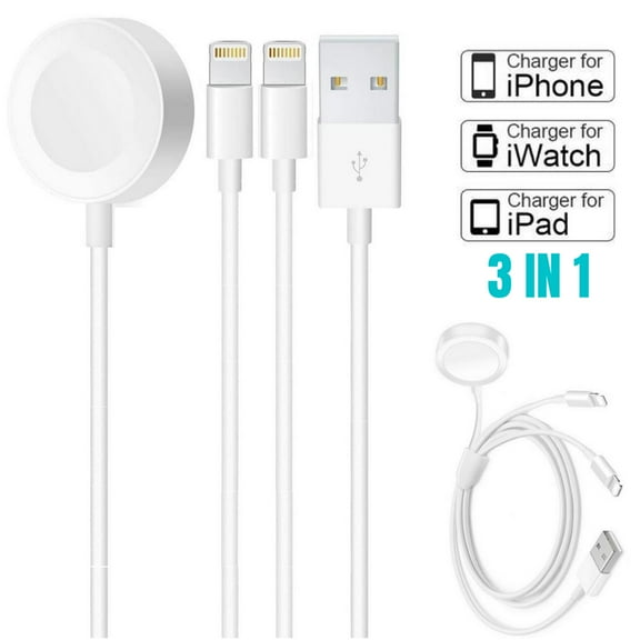 Updated 2020 Compatible with Apple Watch Charger, Watch Charging Cable MFi Certified Magnetic Wireless Portable Charger Charging Cable Cord Compatible with Apple Watch Series SE 6 5 4 3 2 1