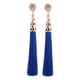 thumbnail image 5 of Pendientes Bohemios de Moda para Mujer Pendientes con Flecos Y Flecos de 3.5 ". Azul, 5 of 9