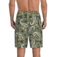 thumbnail image 2 of Mens Pajama Pants - Paisley Pattern No.90100 Sleep Shorts Mens Pajama Shorts, Comfy Pj Pants for Mens Lounge Shorts, 2 of 5