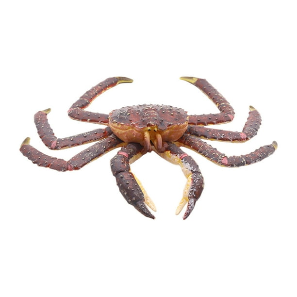 EeaseMX 1 modelo de animales marinos simulados, juguete de plástico para niños, adorno con forma de cangrejo.