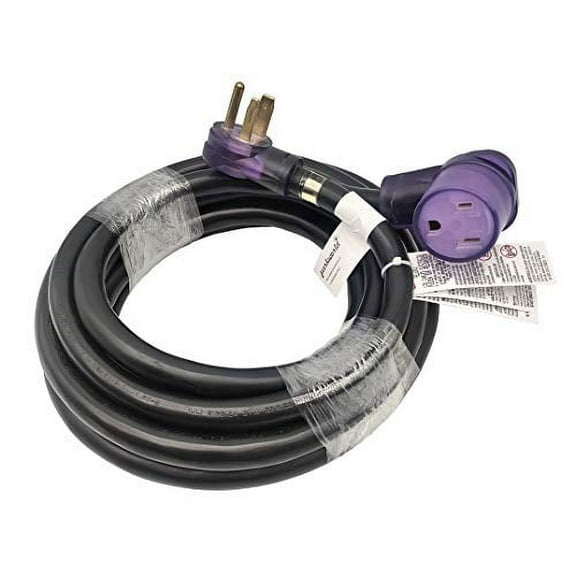Parkworld 67997 Welder 50A 3-Prong NEMA 6-50 Extension Cord, 6-50P to 6-50R 20 Feet