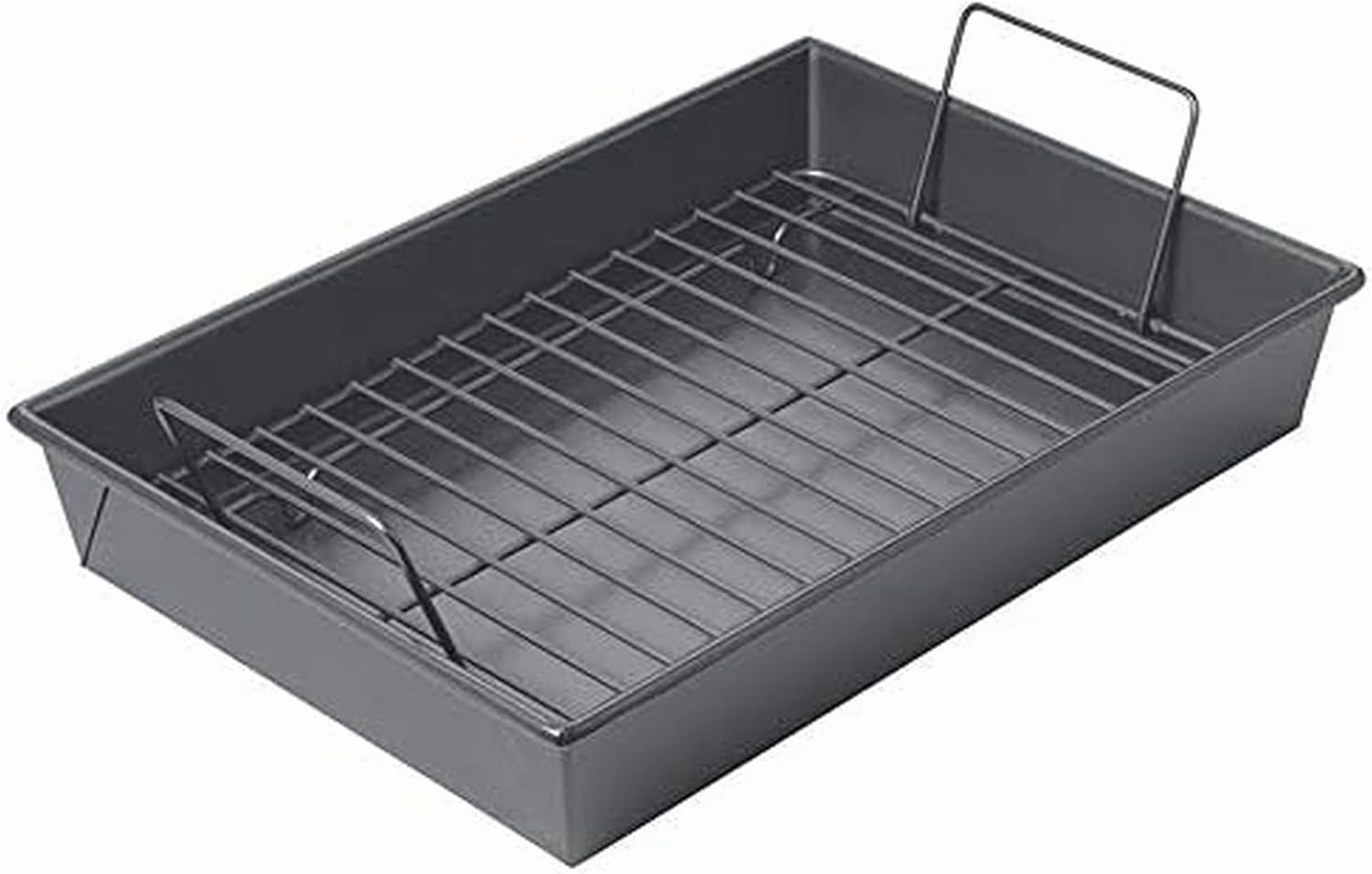 Norpro Adjustable V-Shaped Roasting Rack, 7 x 11 Inches, Black