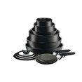 thumbnail image 1 of T-fal Ingenio Essentials Platinum Non-Stick Cookware Set 13 Piece, Cookware, Pots and Pans, Black, 1 of 8