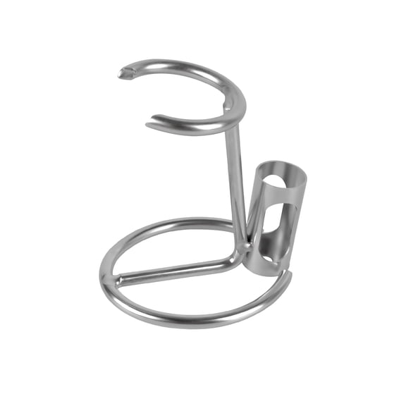 Linkidea Razor Holder Stand, Stainless Steel Shaving Rack for Men's Grooming, Bathroom & Shower Accessories Compatible with Merkur 34HD, Vikings Blade (Silver)