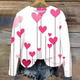 thumbnail image 1 of Jsaierl Chandails en Molleton pour Femmes Saint-Valentin Mignons Imprimé Cœur Chandails en Molleton Tendance Chandail Col Rond Décontracté Manches Longues pour Femmes, 1 of 4