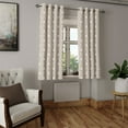 thumbnail image 2 of Ambesonne Floral Grommet Curtain, Abstract Pattern Leaves, 50" x 63", Tan Cream, 2 of 6