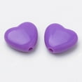 thumbnail image 3 of 100pc Mixed Color Acrylic Beads Heart 10x11x4mm Hole: 1.5mm, 3 of 3