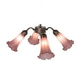 thumbnail image 7 of Meyda Tiffany 261509 Lavender Tiffany Pond Lily 19" Wide 4 Light Ceiling Fan Light Kit -, 7 of 7