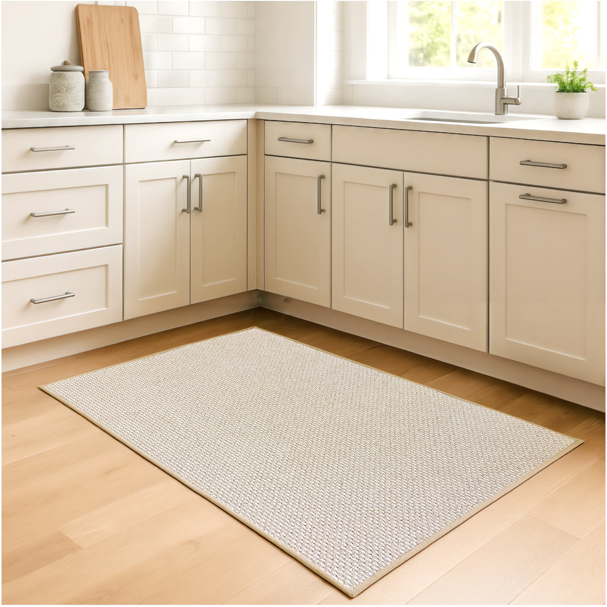 Koeckritz Rugs Starlight Collection 100% BCF Olefin Area Rug, Indoor, Day Glow, 4'x4'