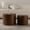 Dark Brown, variant on Dtwnek Set of 2 Round Wooden Coffee Table Side Table for Small Space Living Room Bedroom, Dark Brown
