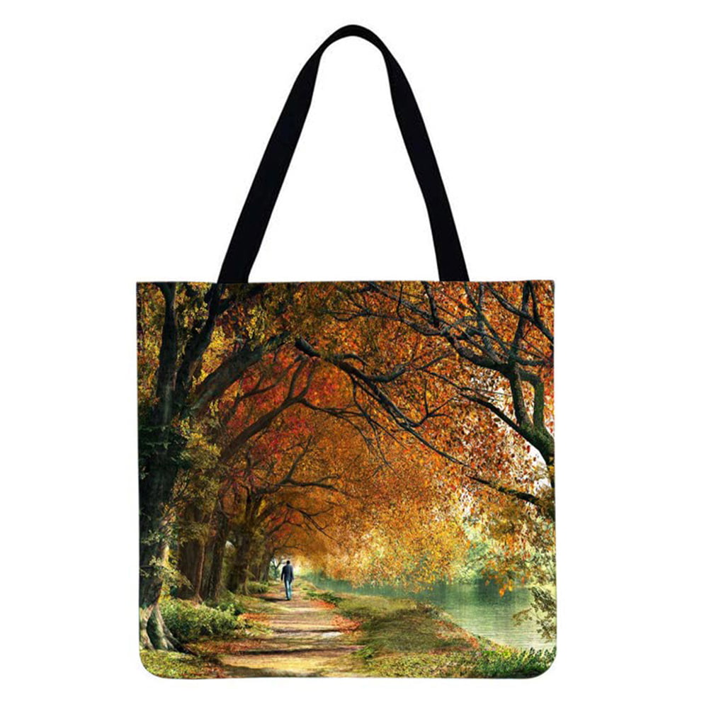 Handbag for Women Purse Picture Canvas Tote Bag Satchel Deer Forest 