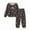 Brown1, variant on WOYY Toddler Girls Pajamas Floral Fuzzy Sweatshirt Pants Loungewear, Sizes 3-4T
