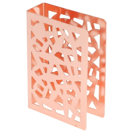 

Paper Napkin Holder Upright Napkin Holder Cutout Pattern For Restaurant For Kitchen Rose Gold