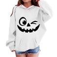 thumbnail image 2 of Kids Hoodie Sweatshirt, Boys Girls Long Sleeve Glow‑in‑the‑Dark Halloween Print Loose Comfortable Pullover Tops, 2 of 9