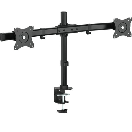 VIVO Dual Monitor Curved Horizontal Array Desk Mount Stand 