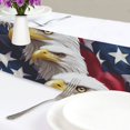 thumbnail image 4 of Yayeee Table Runner 90 inches Long for Home Kitchen Rectangle Dining Table Holiday Party Decoration, American Eagle Pattern, 4 of 7