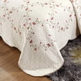 thumbnail image 4 of Juego de colcha Vctops bordado con estampado floral, 100% algodón, 4 of 6
