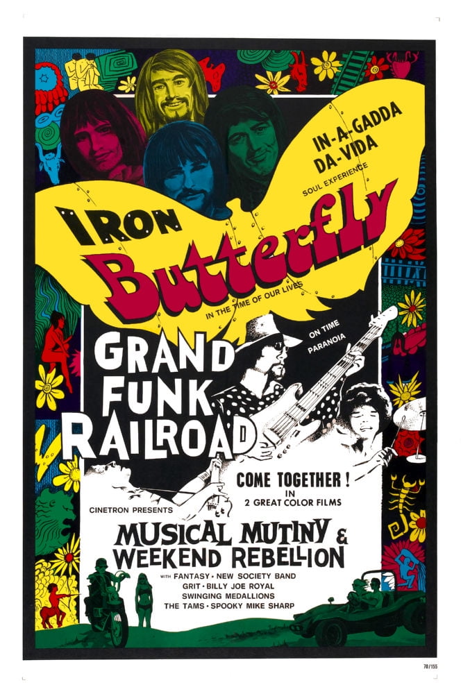 Iron Butterfly Poster Art 24Inx36In Art Poster 24x36 MultiColor Square