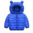 thumbnail image 2 of ATAIKU 6M-5T Toddler Baby Boy Girl Cute Hooded Puffer Jacket with Pants Kids Winter Snowsuit Lightweight Down Outwear, 2 of 13