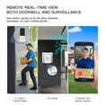 thumbnail image 2 of Doorbell Camera Wireless , 1080P Video Doorbell with Chime, Front Door Camera, 2-way Audio, Instant Alert,PIR Motion Detection,Night Vision,Battery-Powered Smart Doorbel, 2 of 9