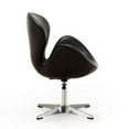 thumbnail image 3 of Manhattan Comfort Raspberry Faux Leather Height Adjustable Chair in Black, 3 of 4