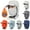 Beige, variant on Trapper Hat for Men Winter Trinity Windproof Cap with Removable Facemask Earmuffs Plush Lined Thermal Motorcycle Cap Orange