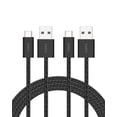thumbnail image 1 of Cable USB A a USB C, paquete de 2 unidades, Belkin, 2 m, negro para iPhone y más, 1 of 8