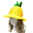 thumbnail image 4 of Pineapple Hat Funny Hat Headdress Fruit Party Hats Funny Plush Cartoon Bucket Hat Cosplay Costume Hawaiian Photo Props, 4 of 7