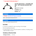 thumbnail image 2 of Left Tail Light Harness - Compatible with 2007 - 2014 Chevrolet Silverado 3500 HD - Dorman, 2 of 2