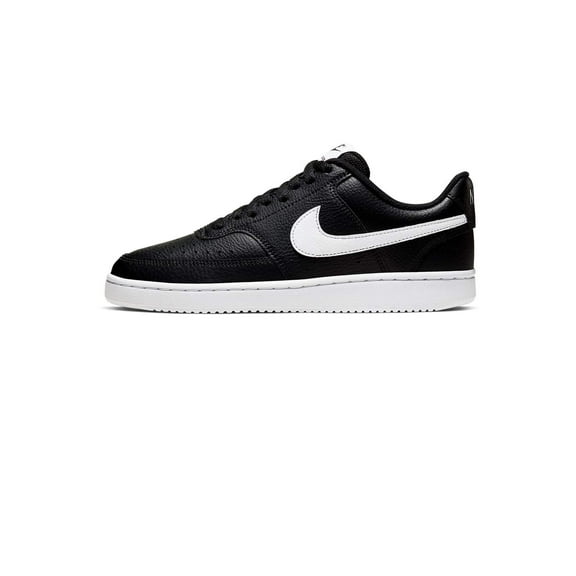 Nike Women's Court Vision Low Sneaker, Black/White, 9 Regular US