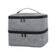 thumbnail image 5 of Bolsa de almacenamiento para esmaltes de uñas, 2 capas, capacidad para 30 botellas, bolsa organizadora para esmaltes de uñas, Gris, 5 of 9