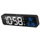 thumbnail image 3 of Moyic Despertador de música, pantalla LED Digital, termómetro recargable, tiempo ajustable, reloj colgante de pared, reloj de Control de voz, 2000mAh Electrodomésticos Englisch schwarz Moyic HA007072-01B, 3 of 6
