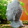 thumbnail image 1 of Estatua de Cabeza de Buda Macarena Resina Estatua al aire libre, 1 of 8