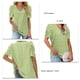 thumbnail image 4 of Blusa de moda con mangas abullonadas, camiseta de verano con lunares suizos y cuello en V, camiseta de lunares suizos con cuello en V, multifuncional, 4 of 5