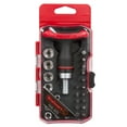 Ratcheting Screwdriver with 27 Piece Bit and Socket Set TShaped
