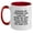 White/Red, variant on Funny Stepfather Gifts from Family - Two Tone Coffee Mugs - Although My Stepfather And I May Not Share The Same Blood