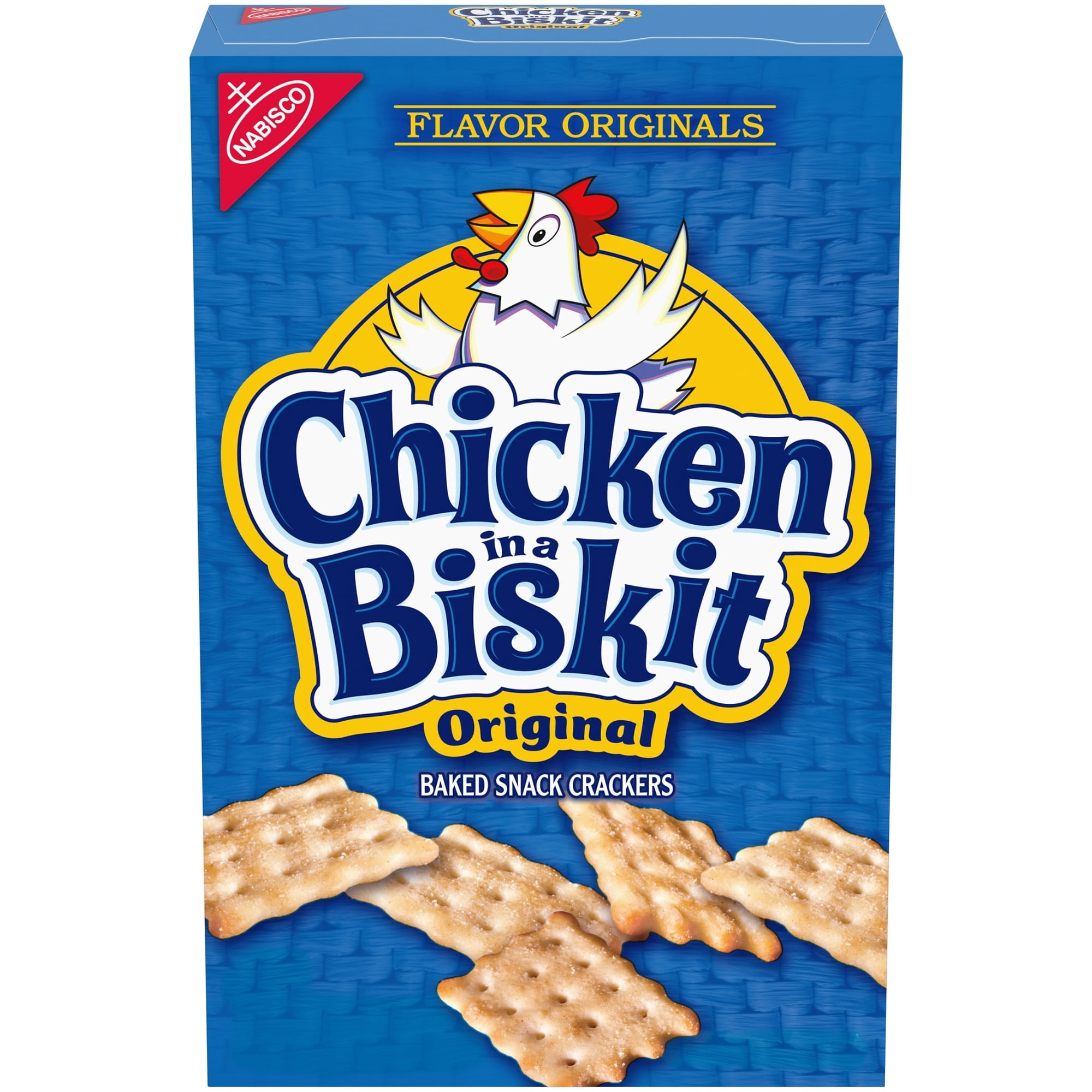 CHICKEN IN A BISKIT Original Baked Snack Crackers, Lunch Snacks, 7.5 oz