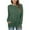 Army Green, variant on Fanxing Summer Clearance Long Sleeve Shirts For Women Twist Front Tops Fall Fashion 2025 Tunic Blouses Dressy Casual Pleated Crew Neck Tees Shirts