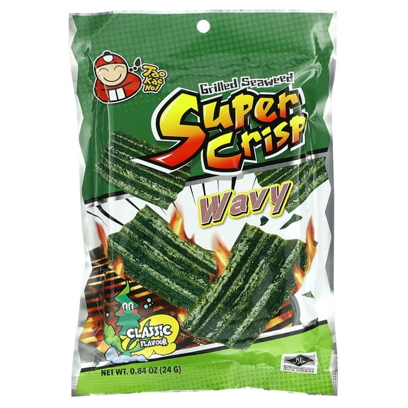 Tao Kae Noi Grilled Seaweed Super Crisp, Wavy, Classic, 0.84 oz (24 g)