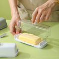 thumbnail image 2 of Shoreew Butter Box with Lid Spatula Easy Grip Handle Butter Storage Container Dust-Proof Dishwasher Safe Refrigerator Butter Dish for Kitchen Cafe Restaurant Home, 2 of 6