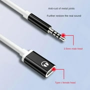 USB-3.1 Type C Male To 3.5mm Earphone Headphone Jack-DAC Female Adapter Cable V5W8