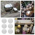 thumbnail image 5 of SEWACC 6 Pcs Boules de Vision en Acier Inoxydable pour Jardin Décoration Extérieure Réfléchissante Argent, 5 of 5