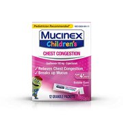 Mucinex Children s Chest Congestion Expectorant Mini Melts Bubblegum 12 ct