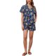 thumbnail image 2 of Conjuntos Hawaianos para Mujeres de 2 Piezas, Camisa Floral de Botones y Pantalones Cortos, Atuendos Casual de Vacaciones Tropicales en Playa 2026 XL Azul Real, 2 of 5