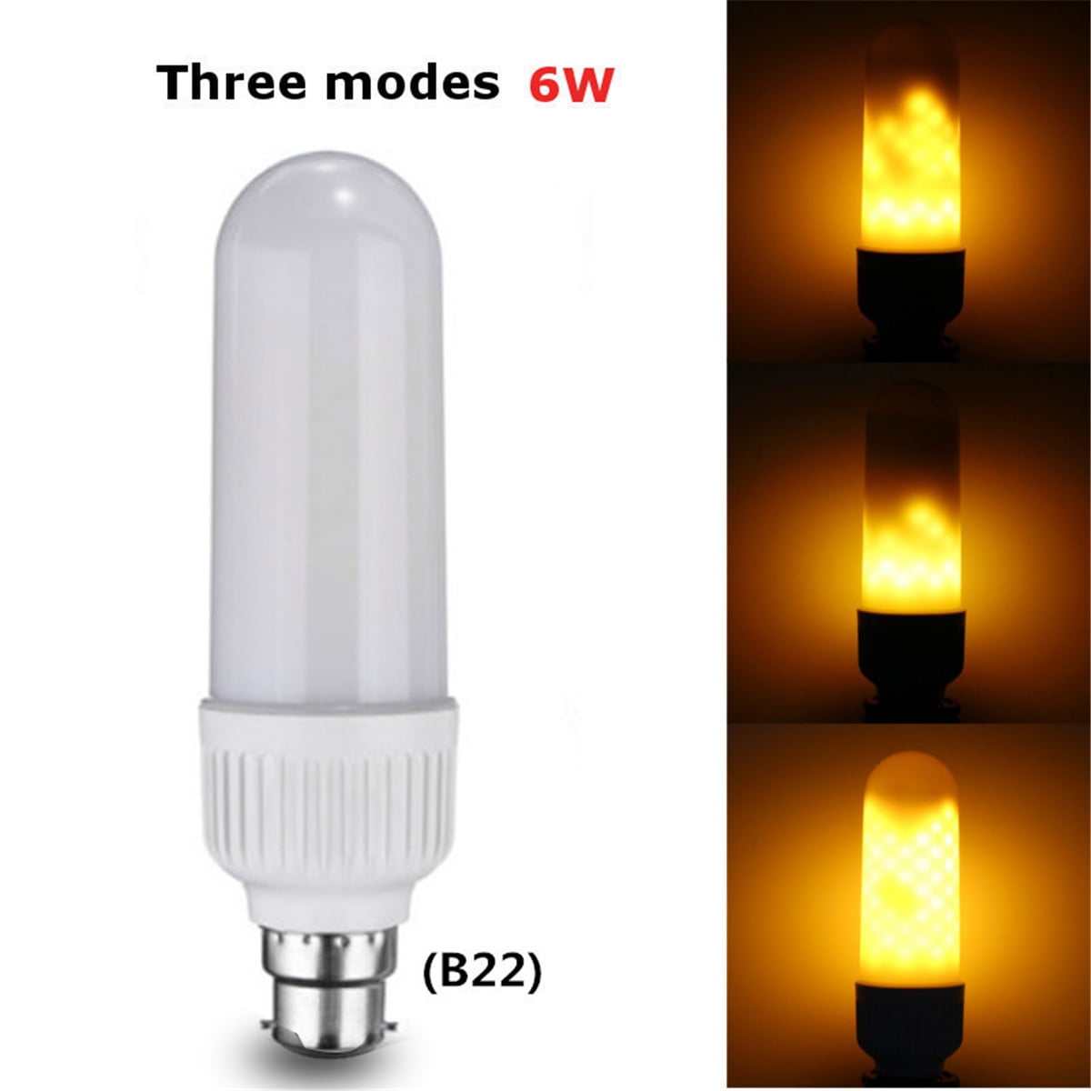 1 Pack Flame Effect LED Bulb 5W B22 Base Flickering Fire Decorative Light Bulb for Garden Home Table